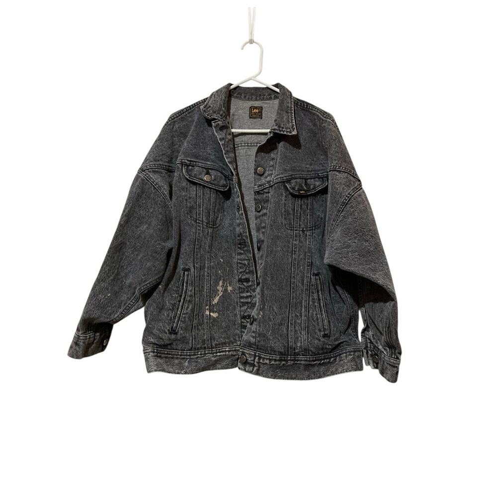 Vintage Lee Riders Women's Denim Jacket 2XL(?) 48” Chest‎ Jean, Trucker USA Made